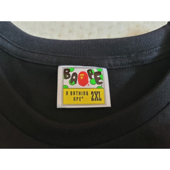 NWOT BAPE ABC Camo Milo logo black T-Shirt XXL, Made in Japan - Picture 4 of 6